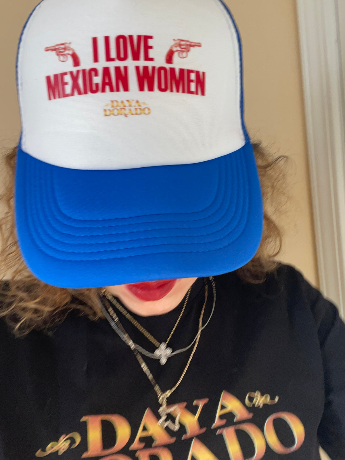 I Love Mexican Women trucker hat