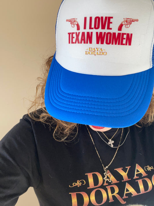 I Love Texan Women Trucker Hat